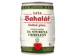 Пиво Бакалар (Bakalar) Холодного Охмеления Светлый Лагер (5,2%) 5,0лх2 боч