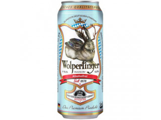 Пиво Вольпертингер (Wolpertinger) Безалкогольный Светлый Лагер (0,0%) 0,5лх24 бан