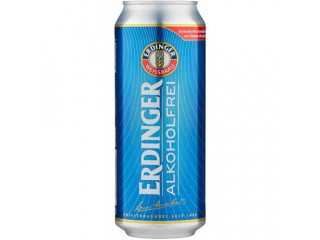 Пиво Эрдингер (Erdinger) Вайсбир Безалкогольный Светлый Эль (0,4%) 0,5лх24 бан
