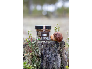 Паштет из мяса Лося с белыми грибами. 90гр/12шт