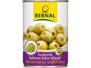 Оливки фарш. васаби, Bernal, ж/б, 292 г (120 г)