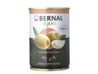 Оливки фарш. чесноком, Bernal, ж/банка 292г(120г)