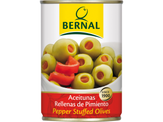 ОЛИВКИ ФАРШИРОВАННЫЕ КРАСНЫМ ПЕРЦЕМ 292 Г