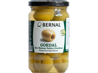 Оливки GORDAL в анчоусном рассоле, Bernal, с/к, 300 г (170 г)