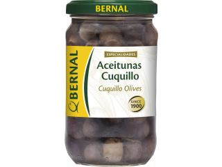 Оливки CUQUILLO, черные, Bernal, с/к, 180 г (300 г)