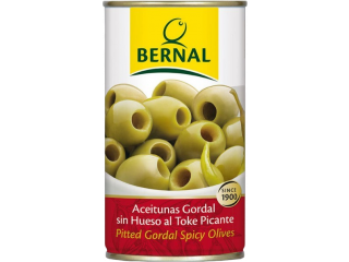 Оливки GORDAL, острые, Bernal, б/к, ж/б, 350г (150 г)