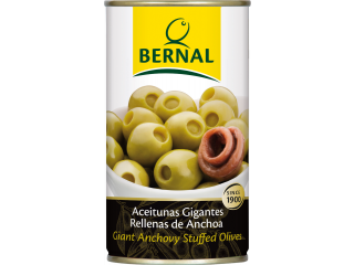 ОЛИВКИ ФАРШИРОВАННЫЕ АНЧОУСОМ КРУПНЫЕ 350 Г