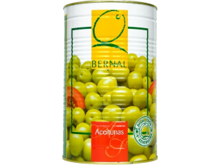 Оливки PELOTIN, Bernal, с/к, ж/б, 4150 г (2500 г)